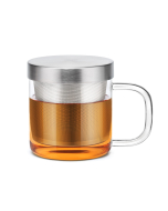 Kleine Tee-Eibecher mit Deckel, Mini Tee-becher mit Edelstahl-Filter 350ml