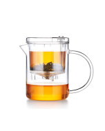 Pequeña tetera de cristal con infusor para té a granel (350 ml / 11,8 oz)