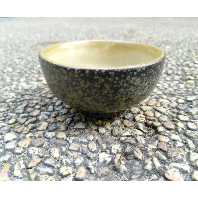Tasse à thé Tenmoku émail marron N°12 'Safari' - Tian Mu (60 ml)