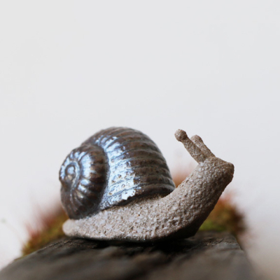 Escargot Tea Pet en Céramique - Ornement Escargot/Figurine