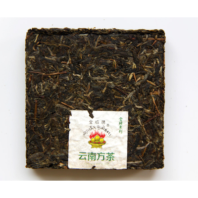 Brique carrée de thé pu erh brut 2015 – sheng fang cha (125g)