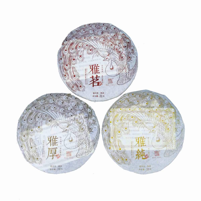 2020 Phoenix Ripe Pu Erh Tea Collection: Ban Zhang, Yiwu, Bingdao
