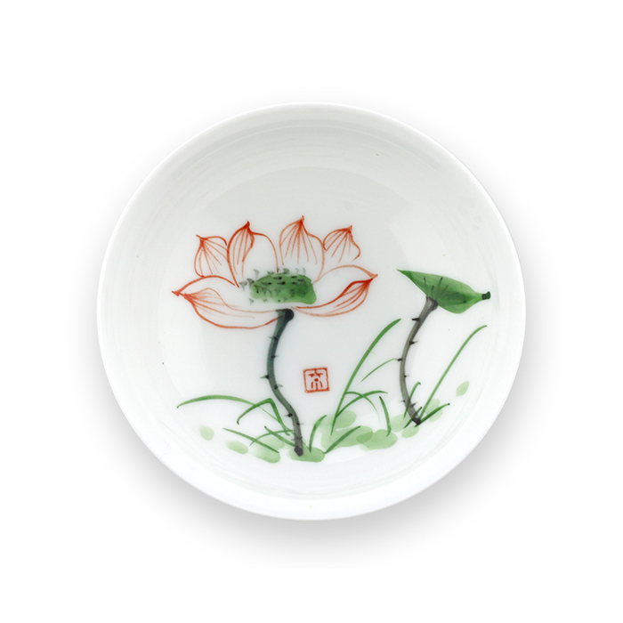 'Spiritual Lotus' Traditional Chinese Tea Cup (80ml / 2.7oz)