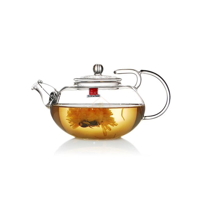 Clear Glass Teapot with Anti Slip Lid Protection FH-245