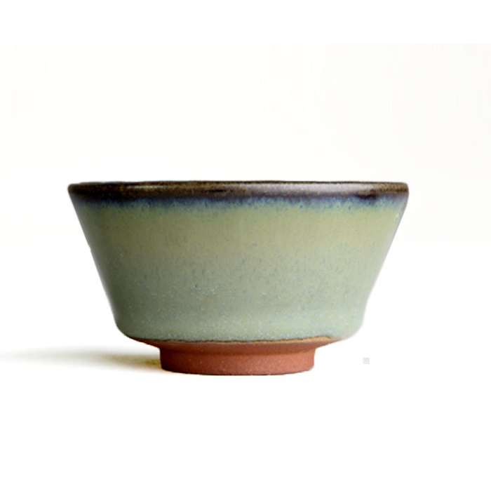 Glazed ceramic tea cup No.5 'Indigo Glaze' (60 ml / 2 oz)
