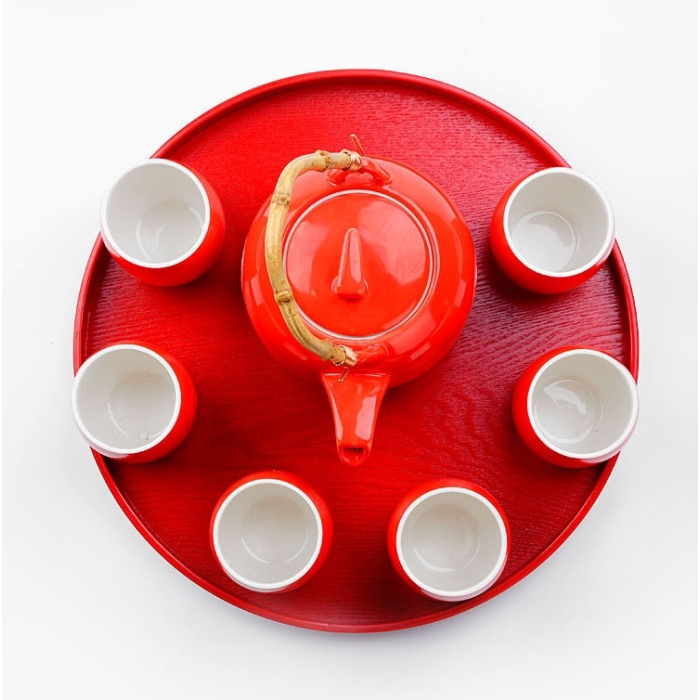 Chinese Red Tea Set With Gift Box