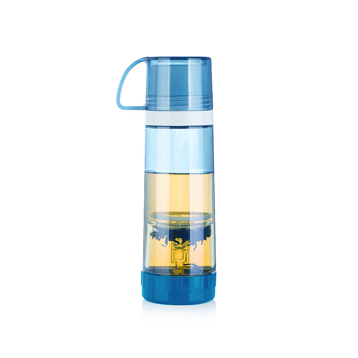 Loose Tea Travel Mug - Tea Tumbler with Strainer & Cups (500 ml / 16.9 oz)