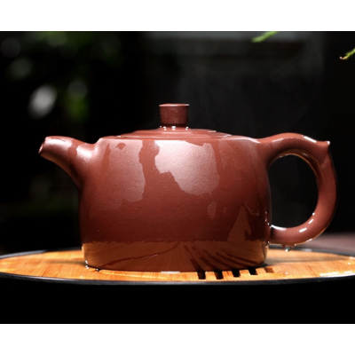 Di Cao Qing Clay Yixing Teapot - Jing Lan Hu by Wu Hong Cai 270 ml (9 oz)