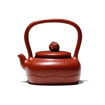 Premium Zhu Ni Yixing Teapot with Handle, Ti Liang Hu 180 ml