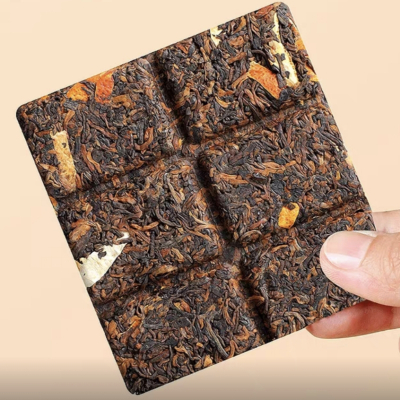 chocolate bar shaped pu erh tea