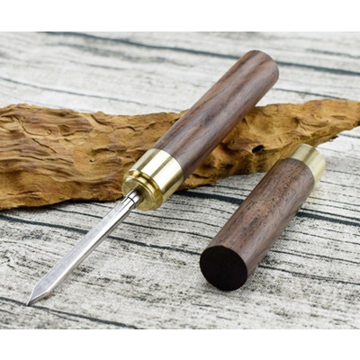 Cigar Shape Pu erh Tea Knife / Tea Pick - Polished Ebony Wood