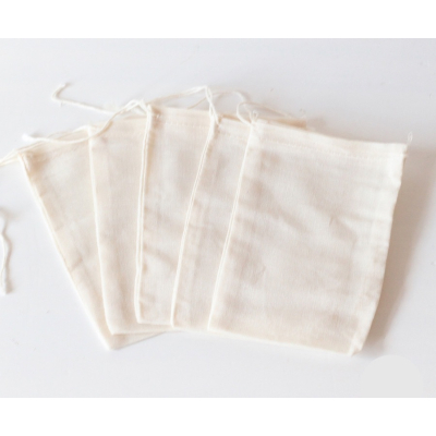 5 x Reusable Tea Bags for Loose Tea - Cotton Tea Bags
