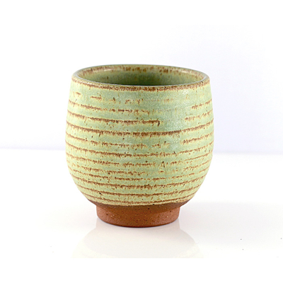 Glazed Ceramic Tea Cup NO.2 ‘Spiral Ice’ 125ml / 4.2oz