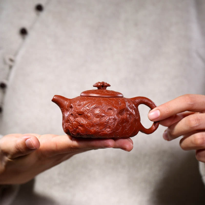 ‘Gong Chun’ Yixing Teapot, Small Da Hong Pao Clay Teapot 150ml