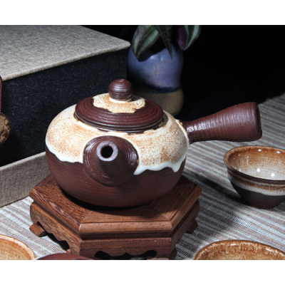 Kyusu Teapot Set - Japanese Teapot with Side Handle with Cups