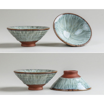 Glazed Ceramic Tea Cup NO.4 ‘Ancient Snow’ (50 ml / 1.7 oz)