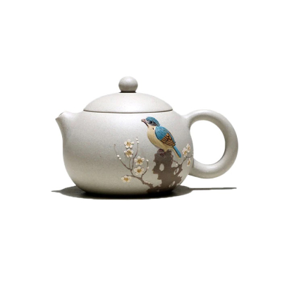 Yixing Teapot White Jade Duan Ni Clay Yaowen Xu 250ml