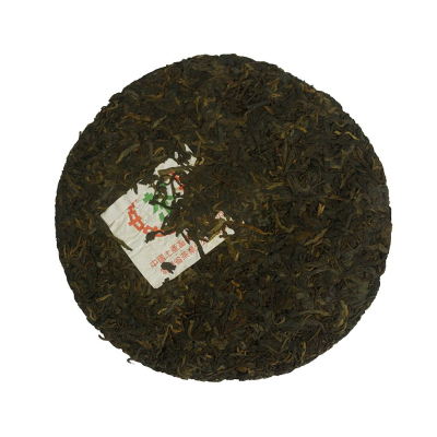 1999 CNNP Ripe Pu Erh Tea Cake, Zhongcha Original Red Green Label 357g/12.6oz