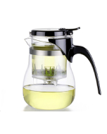 Modern Clear Teapot with Infuser - Large (600 ml / 20.3 oz)