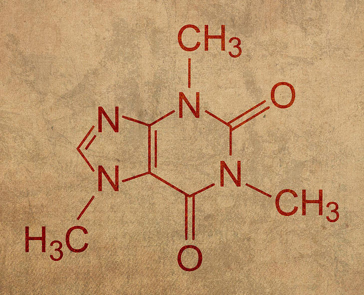 koffein molekyl kemi