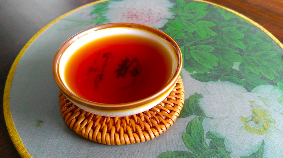 tea color sticky rice pu erh