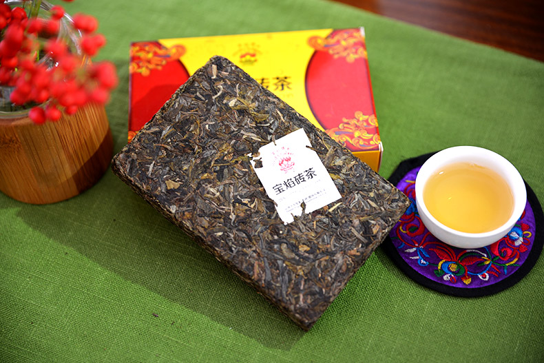 sheng raw tea brick tea block