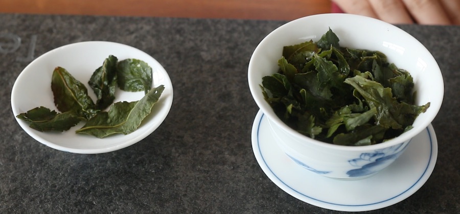 tie guan yin appearance vs green tea