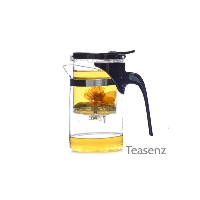 Modern Tekanna i Glas med Tesil - Liten (380 ml)