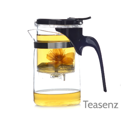 Modern Tekanna i Glas med Tesil - Liten (380 ml)