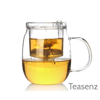 Glas Mugg med Tesil för Löste - Extrastor (600 ml)