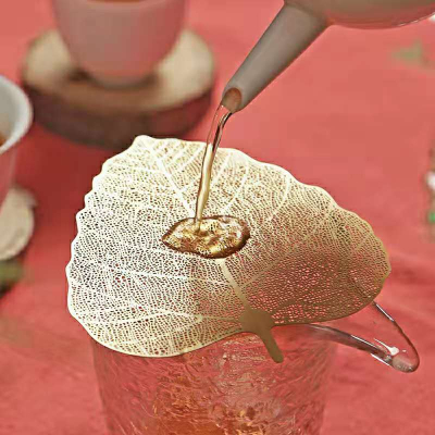 leaf shaped tea strainer