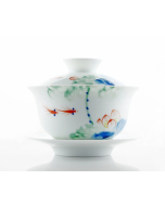 “Fiskarnas Paradis” - Kinesiskt Gaiwan Set (120 ml)